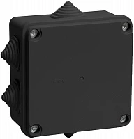 IEK Коробка расп. КМ41234 100х100х50мм IP55 6 вв. черная