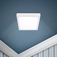 ЭРА Светильник светодиодный LED 9-12-4K квадратный накладной LED 12W 220V 4000K, белый