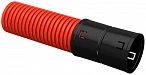 IEK ELASTA Труба гофрированная двустенная ПНД d=90мм красная (100м)
