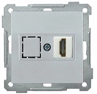 IEK РHDMI-0-Б Розетка HDMI BOLERO серебряный