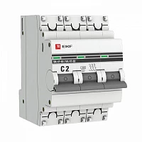 EKF PROxima ВА 47-63 Автоматический выключатель  (С) 3P 2А 4,5kA