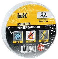 IEK Изолента 0,13х15 мм 20 метров белая