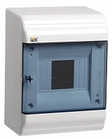 IEK PRIME Корпус пластиковый навесной ЩРН-П-4 белый IP41