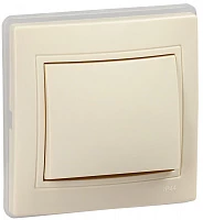 IEK KVARTA Выключатель 1кл ВС10-1-0-ККм-44 10А IP44 крем.