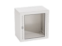 DKC IT-корпус навесной STI 19" 12U, 600х600х400, дверь с закаленным стеклом, RAL7035