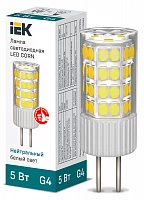 IEK Лампа LED CORN капсула 5Вт 230В 4000К керамика G4