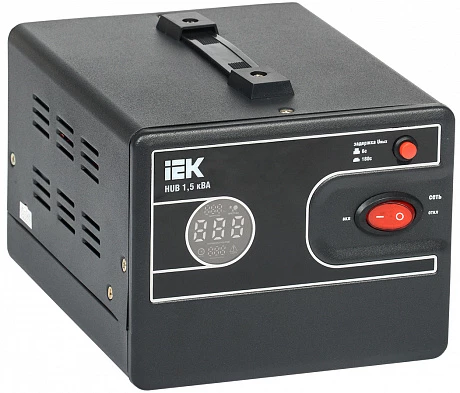 IEK HUB Стабилизатор напряжения 1-ф. переносной 1,5кВА