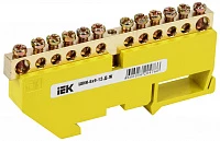 IEK Шина PE земля на DIN-изол ШНИ-6х9-12-Д-Ж