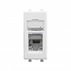 DKC Компьютерная розетка RJ-45 модульная, кат.5е экранированная, "Avanti","Белое облако", 1 модуль