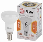 ЭРА Лампочка светодиодная STD LED R50-6W-827-E14 Е14 / E14 6Вт рефлектор теплый белый свет