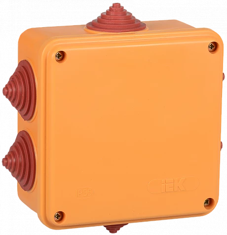 IEK Коробка распаячная огнестойкая ПС 100х100х50мм 4P 4мм2 IP55 6 вводов