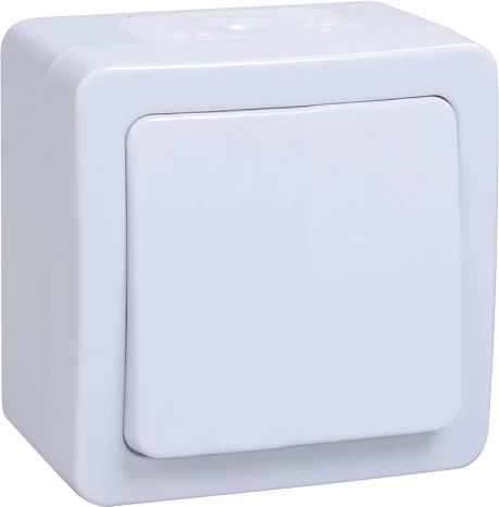 IEK GERMES PLUS ВС20-1-0-ГПБ Выключатель 1кл о/у IP54 (цвет клавиш: белый)
