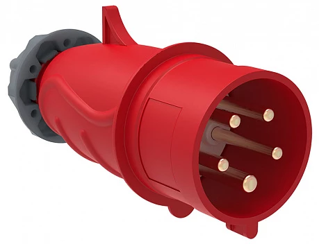 IEK Вилка переносная ССИ-015 16А-6ч/200/346-240/415В 3Р+РЕ+N IP44 MAGNUM