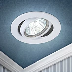 ЭРА ST2A WH Белый Светильник штампованный поворотный MR16,12V/220V, 50W
