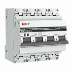 EKF PROxima ВА 47-63 Автоматический выключатель  (D) 4P 8А 4,5kA