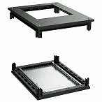 DKC Крыша с фланцем и основание для напольных 19" IT-корпусов ДКС серии CQE 600 x 1200, RAL9005