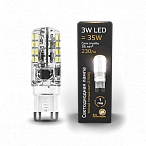 Gauss Лампа G9 AC150-265V 3W 230lm 2700K силикон LED