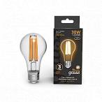 Gauss Лампа Filament А70 30W 3000lm 2700К Е27 LED 1/10/40