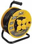 IEK INDUSTRIAL PLUS Катушка УК50 с т/з 4 места 2Р+PЕ/50метров 3х1,5мм2 IP44 Industrial plus