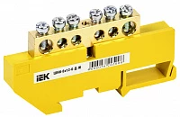 IEK Шина PE земля на DIN-изол ШНИ-8х12-6-Д-Ж