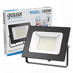 Gauss Прожектор Elementary 100W 9500lm 6500К 175-265V IP65 черный LED