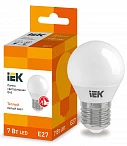 IEK Лампа светодиодная ECO G45 шар 7Вт 230В 3000К E27