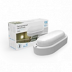 Gauss Светильник ЖКХ UNIVERSAL овал 12W 980lm 6500K 160-260V IP65 198*96*53 белый LED
