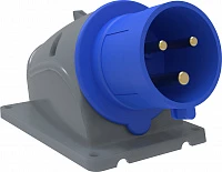 IEK Вилка стационарная ССИ-523 32А-6ч/200-250В 2Р+РЕ IP44 MAGNUM