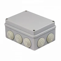 EKF PROxima Коробка распаячная КМР-050-041 пылевлагозащитная, 10 мембранных вводов, уплотнительный шнур (150х110х70)