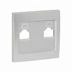 EKF PROxima Валенсия лицевая панель розетки RJ-45 1-местная сталь