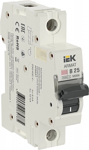 IEK ARMAT Автоматический выключатель M06N 1P B 25А