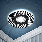 ЭРА DK LD32 BK /1Черный Светильник декор cо светодиодной подсветкой MR16, 220V, max 11W