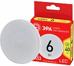 ЭРА Лампочка светодиодная RED LINE LED GX-6W-827-GX53 R 8 Вт таблетка теплый белый свет
