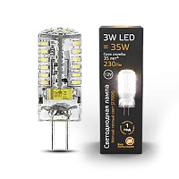 Gauss Лампа G4 12V 3W 230lm 2700K силикон LED