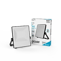 Gauss Прожектор EVO 50W 4500lm 6500K 100-240V IP65 черный LED