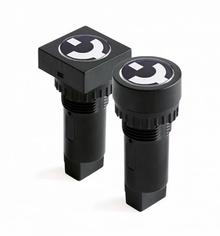 DKC Индикатор положения выключателя, винт. подкл., уст.размер 22/30, квад., крас./зел., 230В,