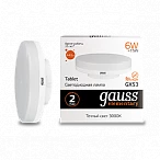 Gauss Лампа Elementary GX53 6W 440lm 3000K LED