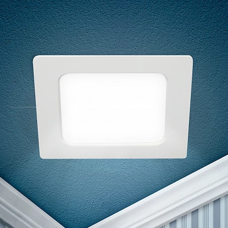 ЭРА Светильник светодиодный встраиваемый ЭРА LED 18-18-4K квадратный 18Вт 4000К