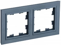 IEK BRITE Рамка 2-местная РУ-2-БрМ маренго