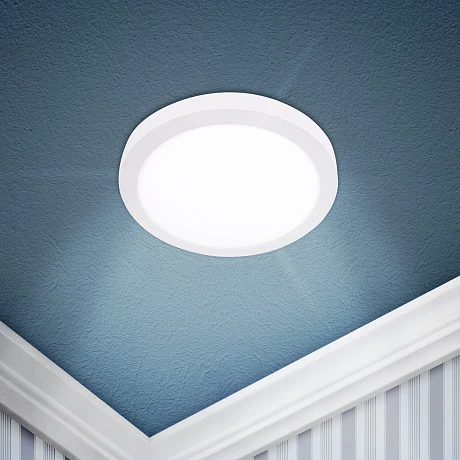 ЭРА LED 8-18-4K Светильник светодиодный круглый накладной LED 18W 220V 4000K, белый (20/280)