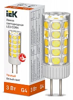 IEK Лампа LED CORN капсула 3Вт 12В 3000К керамика G4