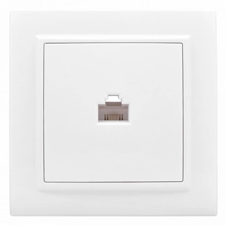 EKF Basic Минск Белый Розетка RJ-45, СП
