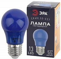 ЭРА ERABL50-E27 LED A50-3W-E27 (диод. груша син., 13SMD, 3W, E27, для белт-лайт) (10/100/3600)