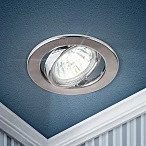 ЭРА ST2A CH Хром Светильник штампованный поворотный MR16,12V/220V, 50W