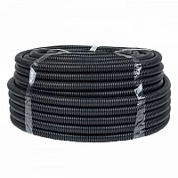 EKF PROxima Труба гофр. FRHF с зондом d25мм (75м) черная Plast