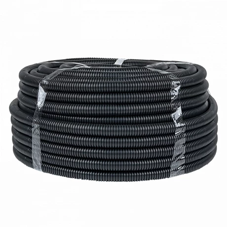 EKF PROxima Труба гофр. FRHF с зондом d25мм (75м) черная Plast