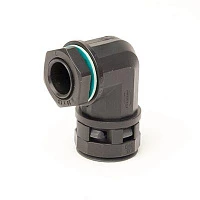 DKC Монтажный комплект муфта 90 грд. труба-коробка DN 29 мм, М32х1,5, полиамид, цвет черный
