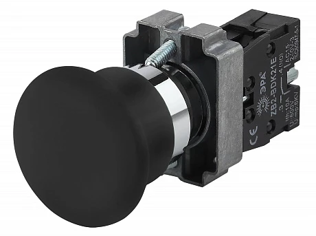 ЭРА Кнопка управления LAY5-BC21 "Грибок" черн.1з (20/200/3200)