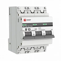 EKF PROxima ВА 47-63 Автоматический выключатель  (B) 3P 13А 4,5kA