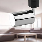 ЭРА TR14-GU10 CH Светильник Трек GU10, 55*165 мм, хром